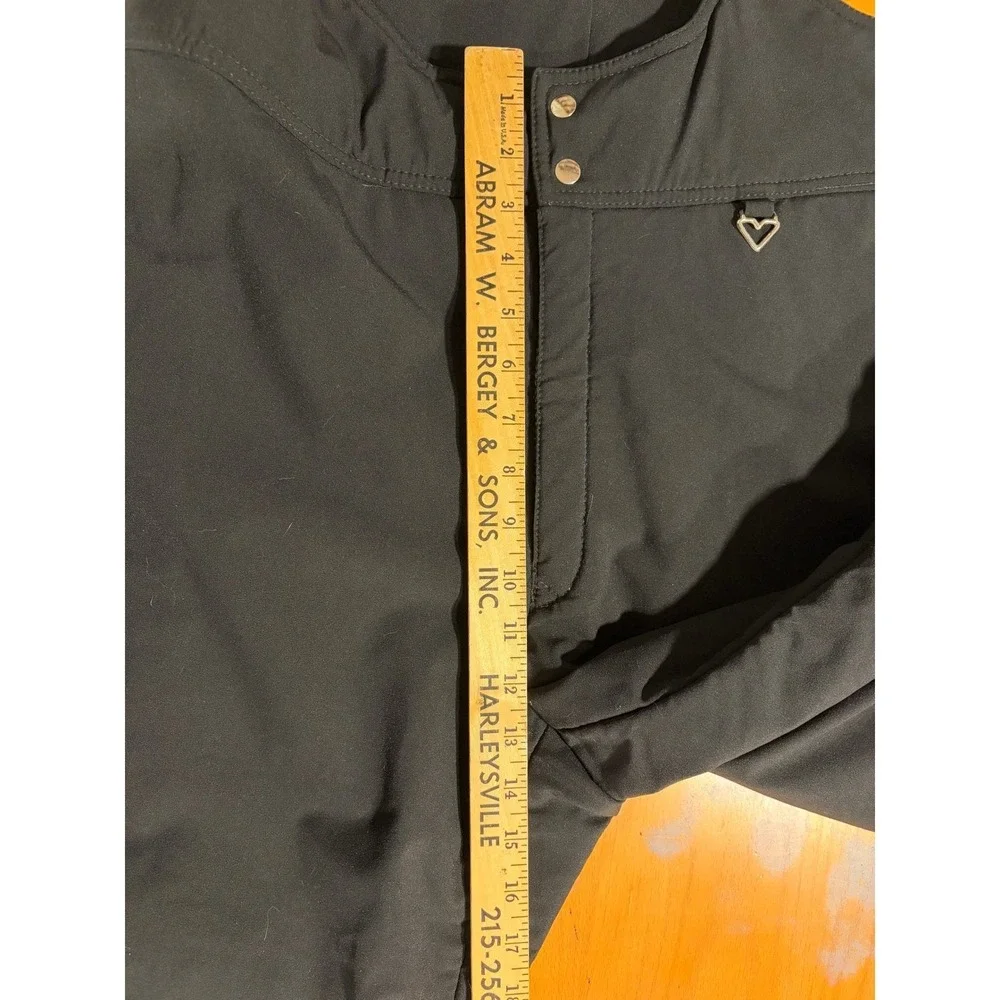 Mens 36 Soft Shell VTG Obermeyer Ober-Bib Black Overalls Snow Ski Snowboard S‎